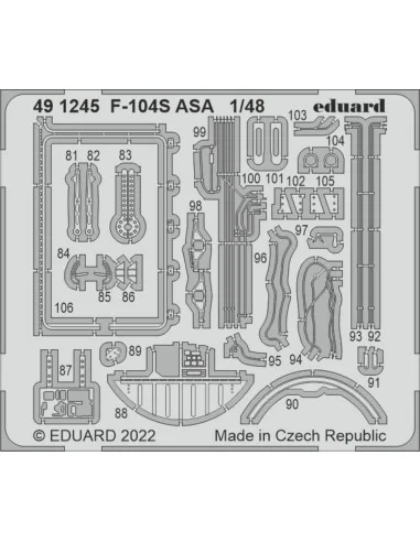 F-104S ASA for KINETIC, 1/48 - Eduard Accessories 491245