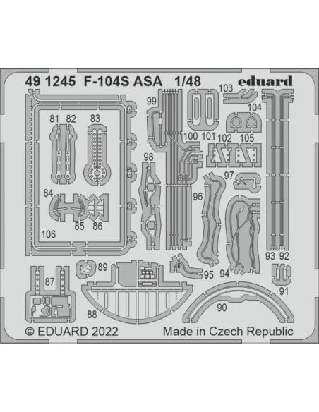 [NO_DESC] F-104S ASA for KINETIC, 1/48 - Eduard Accessories 491245