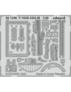 F-104S ASA-M for KINETIC, 1/48 - Eduard Accessories 491246