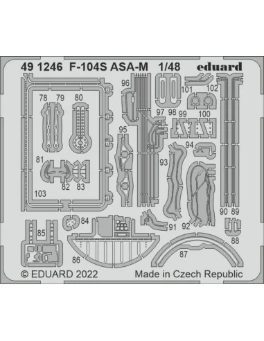 F-104S ASA-M for KINETIC, 1/48 - Eduard Accessories 491246