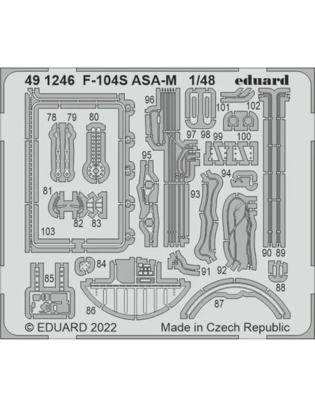 F-104S ASA-M for KINETIC, 1/48 - Eduard Accessories 491246
