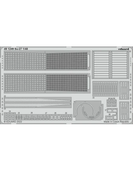 Su-27 for GREAT WALL HOBBY, 1/48 - Eduard Accessories 491249