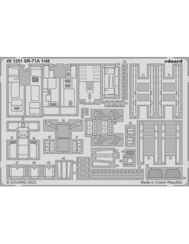 SR-71A interior for REVELL, 1/48 - Eduard Accessories 491251