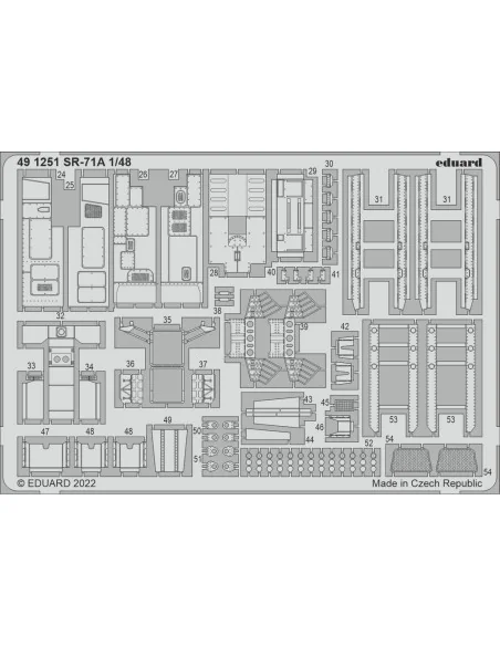 SR-71A interior for REVELL, 1/48 - Eduard Accessories 491251