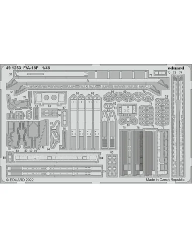 F/A-18F for MENG, 1/48 - Eduard Accessories 491253