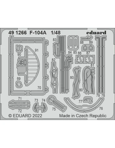 F-104A, 1/48 - Eduard Accessories 491266