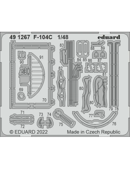 [NO_DESC] F-104C, 1/48 - Eduard Accessories 491267