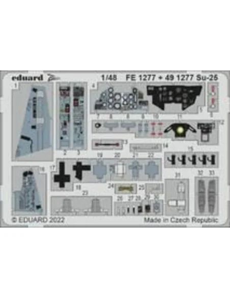 Su-25, 1/48 - Eduard Accessories 491277