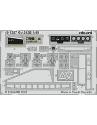 Go 242B, 1/48 - Eduard Accessories 491287