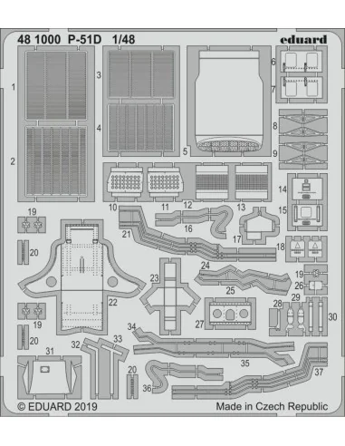 [NO_DESC] P-51D for Eduard, 1/48 - Eduard Accessories 481000