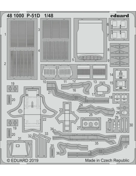 [NO_DESC] P-51D for Eduard, 1/48 - Eduard Accessories 481000
