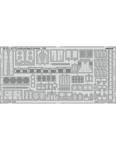 [NO_DESC] B-17G undercarriage & exterior for HKM, 1/48 - Eduard Acc...