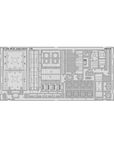 Mi-24 cargo interior for Zvezda, 1/48 - Eduard Accessories 481020