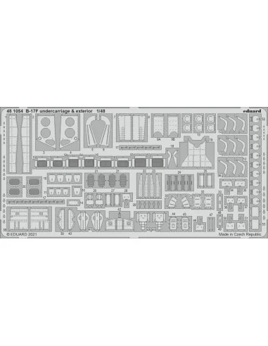 [NO_DESC] B-17F undercarriage & exterior 1/48 for HKM, 1/48 - Eduar...