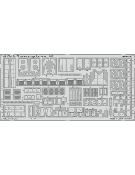 B-17F undercarriage & exterior 1/48 for HKM, 1/48 - Eduard Accessor...