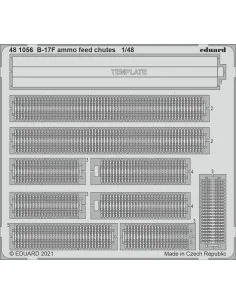 B-17F ammo feed chutes 1/48 for HKM, 1/48 - Eduard Accessories 481056