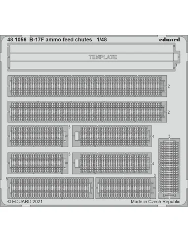 [NO_DESC] B-17F ammo feed chutes 1/48 for HKM, 1/48 - Eduard Access...