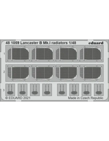 Lancaster B Mk.I radiators 1/48 for HKM, 1/48 - Eduard Accessories ...