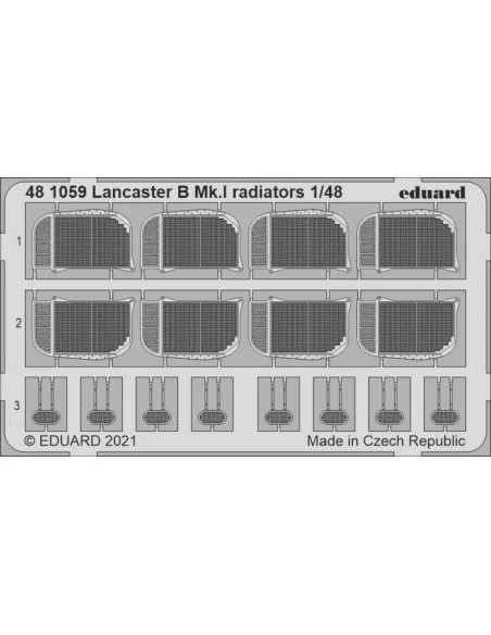 Lancaster B Mk.I radiators 1/48 for HKM, 1/48 - Eduard Accessories ...