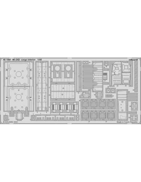 [NO_DESC] Mi-24D cargo interior for EDUARD, 1/48 - Eduard Accessori...