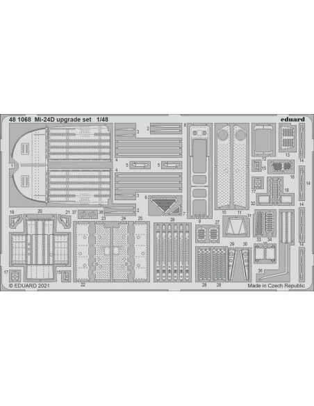 Mi-24D upgrade set for EDUARD, 1/48 - Eduard Accessories 481068