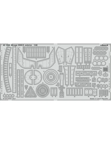[NO_DESC] Mirage 2000D exterior for KINETIC, 1/48 - Eduard Accessor...