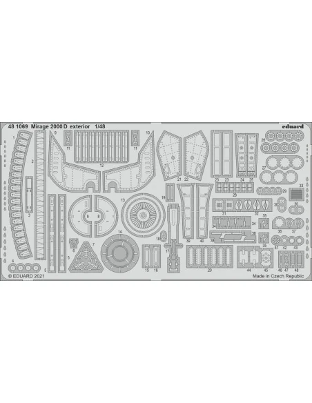[NO_DESC] Mirage 2000D exterior for KINETIC, 1/48 - Eduard Accessor...
