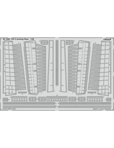 [NO_DESC] F4F-3 landing flaps, 1/48 - Eduard Accessories 481086