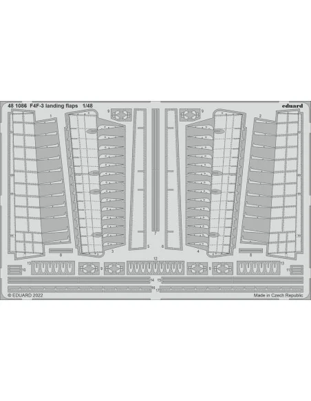 [NO_DESC] F4F-3 landing flaps, 1/48 - Eduard Accessories 481086