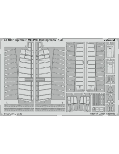 [NO_DESC] Spitfire F Mk.XVIII landing flaps, 1/48 - Eduard Accessor...
