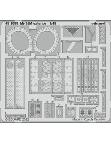 Mi-35M exterior for ZVEZDA, 1/48 - Eduard Accessories 481088