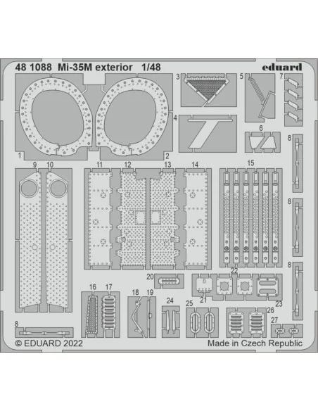 Mi-35M exterior for ZVEZDA, 1/48 - Eduard Accessories 481088