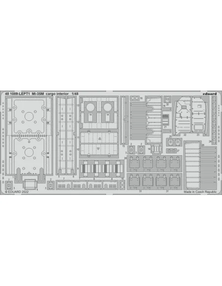 Mi-35M cargo interior for ZVEZDA, 1/48 - Eduard Accessories 481089
