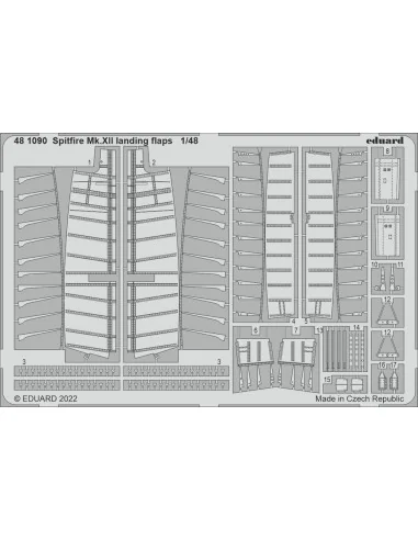 [NO_DESC] Spitfire Mk.XII landing flaps for AIRFIX, 1/48 - Eduard A...