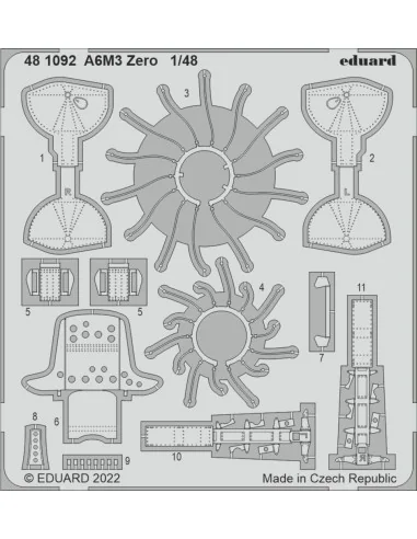 A6M3 Zero for EDUARD, 1/48 - Eduard Accessories 481092