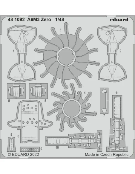 A6M3 Zero for EDUARD, 1/48 - Eduard Accessories 481092