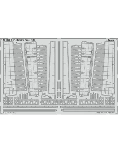 F4F-4 landing flaps for EDUARD, 1/48 - Eduard Accessories 481093