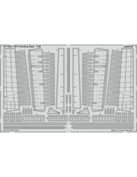 F4F-4 landing flaps for EDUARD, 1/48 - Eduard Accessories 481093