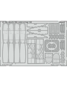 Beaufort Mk.I undercarriage for ICM, 1/48 - Eduard Accessories 481096