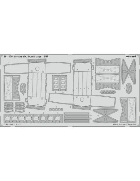 Anson Mk.I bomb bays 1/48 for AIRFIX, 1/48 - Eduard Accessories 481100