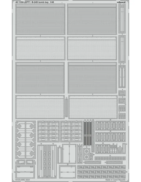 B-24D bomb bay 1/48 REVELL, 1/48 - Eduard Accessories 481104
