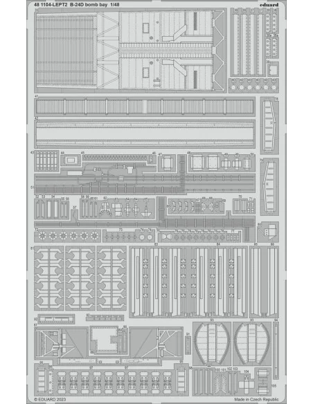 B-24D bomb bay 1/48 REVELL, 1/48 - Eduard Accessories 481104