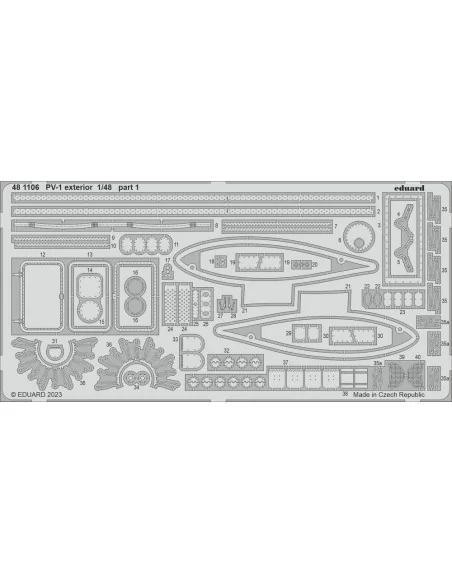 PV-1 exterior 1/48 ACADEMY, 1/48 - Eduard Accessories 481106