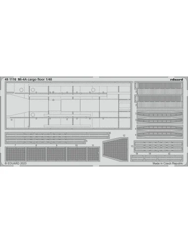Mi-4A cargo floor 1/48 TRUMPETER, 1/48 - Eduard Accessories 481116