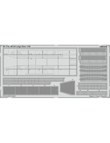 Mi-4A cargo floor 1/48 TRUMPETER, 1/48 - Eduard Accessories 481116