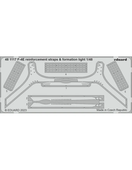 F-4E reinforcement straps & formation lights 1/48 MENG, 1/48 - Edua...