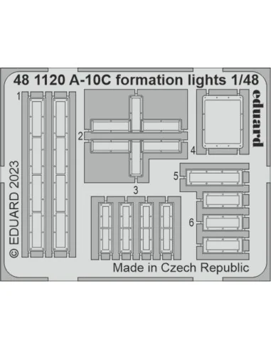 A-10C formation lights 1/48 ACADEMY, 1/48 - Eduard Accessories 481120