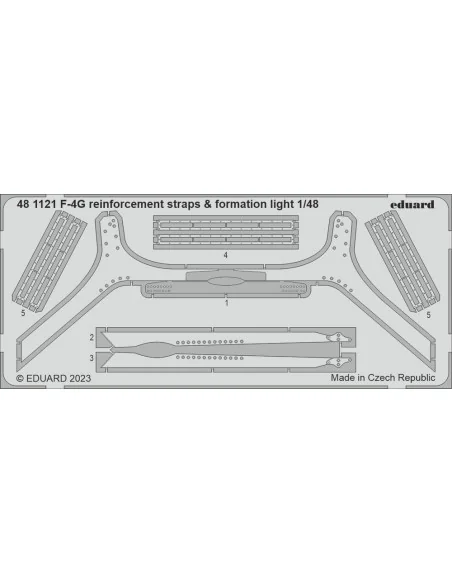 F-4G reinforcement straps & formation lights 1/48 MENG, 1/48 - Edua...