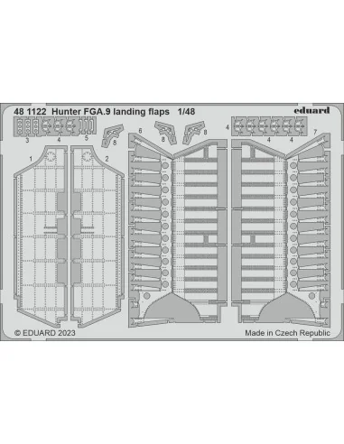 Hunter FGA.9 landing flaps 1/48 AIRFIX, 1/48 - Eduard Accessories 4...