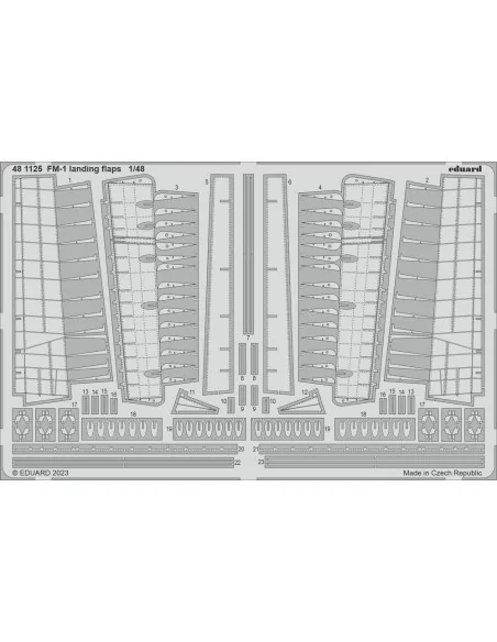 FM-1 landing flaps, 1/48 - Eduard Accessories 481125